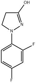 1-(4,6-DIFLUOROPHENYL)-3-HYDROXY-2-PYRAZOLINE Struktur