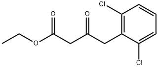 4-(2,6-DICHLORO-PHENYL)-3-OXO-BUTYRIC ACID ETHYL ESTER Struktur