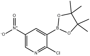 2-CHLORO-5-NITROPYRIDINE-3-BORONIC ACID PINACOL ESTER Struktur