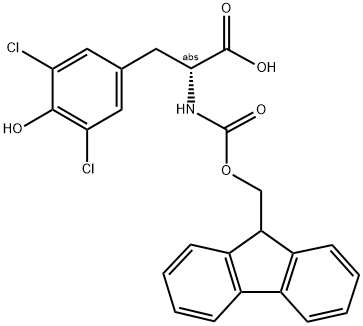 FMOC-D-PHE(3,5-CL 2, 4-OH)-OH Struktur