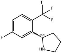 (2S)-2-[5-FLUORO-2-(TRIFLUOROMETHYL)PHENYL]PYRROLIDINE Struktur