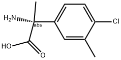 (2R)-2-AMINO-2-(4-CHLORO-3-METHYLPHENYL)PROPANOIC ACID Struktur