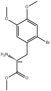 METHYL (2R)-2-AMINO-3-(2-BROMO-4,5-DIMETHOXYPHENYL)PROPANOATE Struktur