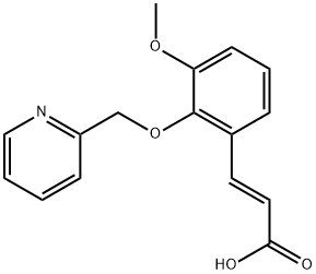 (2E)-3-[3-METHOXY-2-(PYRIDIN-2-YLMETHOXY)PHENYL]ACRYLIC ACID Struktur