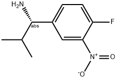 (1S)-1-(4-FLUORO-3-NITROPHENYL)-2-METHYLPROPYLAMINE Struktur