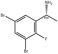 (1R)-1-(3,5-DIBROMO-2-FLUOROPHENYL)ETHYLAMINE Struktur