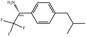 (1R)-2,2,2-TRIFLUORO-1-[4-(2-METHYLPROPYL)PHENYL]ETHYLAMINE Struktur