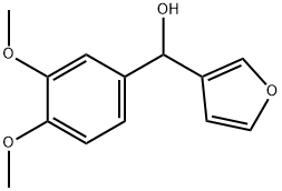 3,4-DIMETHOXYPHENYL-(3-FURYL)METHANOL Struktur