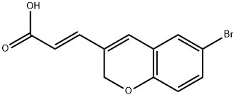 (2E)-3-(6-BROMO-2H-CHROMEN-3-YL)ACRYLIC ACID Struktur