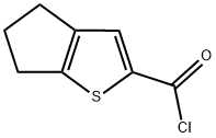 5,6-DIHYDRO-4H-CYCLOPENTA[B]THIOPHENE-2-CARBONYL CHLORIDE Struktur