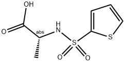 (2R)-2-[(THIEN-2-YLSULFONYL)AMINO]PROPANOIC ACID Struktur