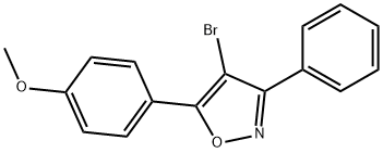 4-BROMO-5-(4-METHOXYPHENYL)-3-PHENYLISOXAZOLE Struktur