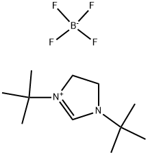 1,3-BIS-(TERT-BUTYL)-4,5-DIHYDRO-1H-IMIDAZOLIUM TETRAFLUOROBORATE Struktur