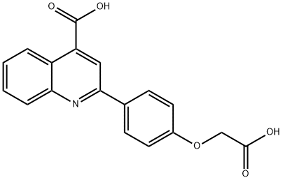 2-(4-CARBOXYMETHOXY-PHENYL)-QUINOLINE-4-CARBOXYLIC ACID Struktur