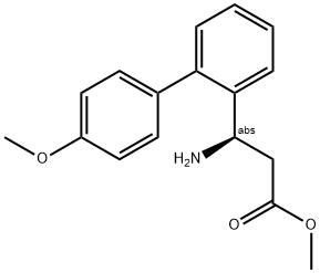 METHYL (3R)-3-AMINO-3-[2-(4-METHOXYPHENYL)PHENYL]PROPANOATE Struktur