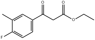 ETHYL (4-FLUORO-3-METHYLBENZOYL)ACETATE Struktur