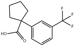 1-[3-(TRIFLUOROMETHYL)PHENYL]CYCLOPENTANECARBOXYLIC ACID Struktur