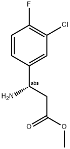 METHYL (3S)-3-AMINO-3-(3-CHLORO-4-FLUOROPHENYL)PROPANOATE Struktur