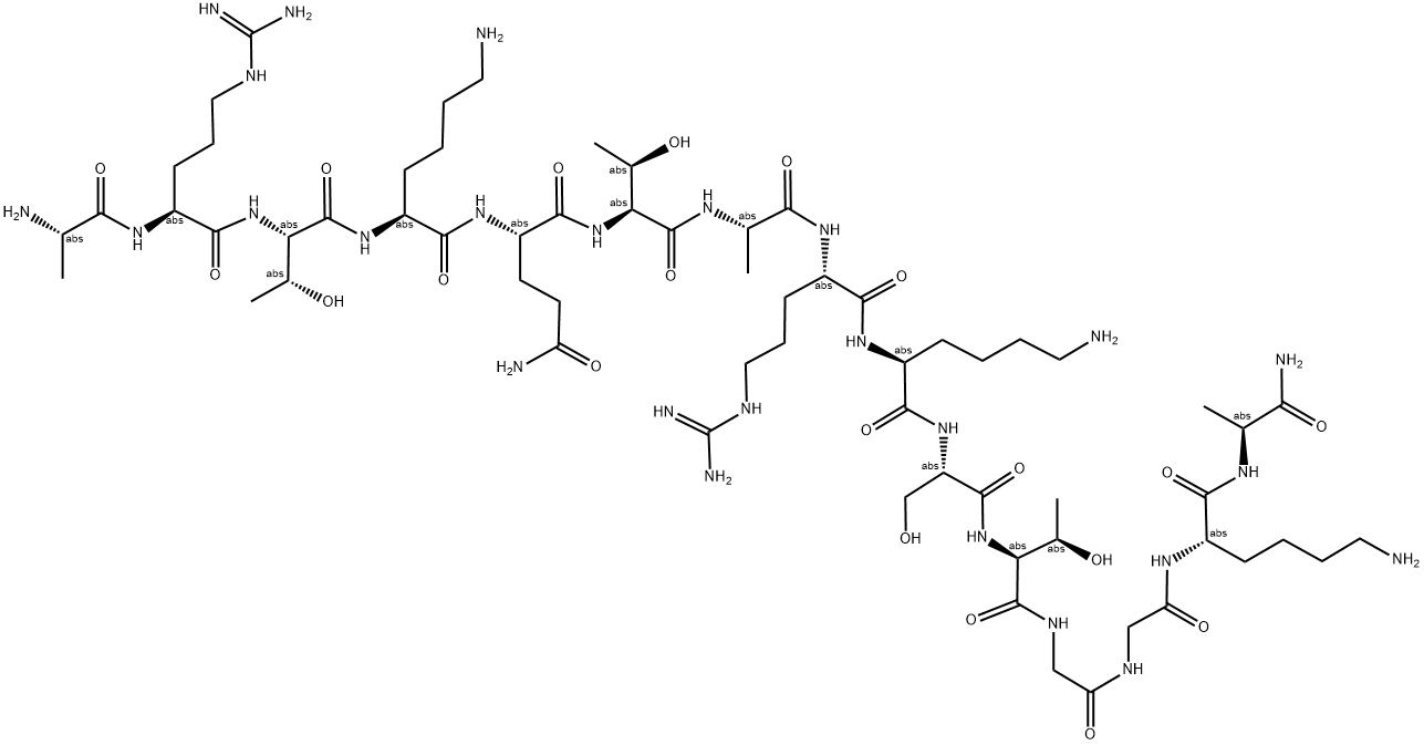 H2N-ARTKQTARKSTGGKA-AMIDE Struktur