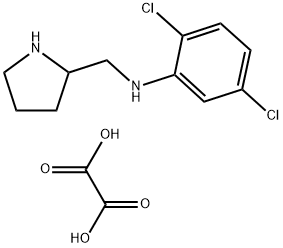 (2,5-DICHLORO-PHENYL)-PYRROLIDIN-2-YLMETHYL-AMINE, OXALIC ACID Struktur