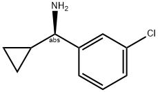 (1R)(3-CHLOROPHENYL)CYCLOPROPYLMETHYLAMINE Struktur