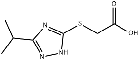 [(5-ISOPROPYL-4H-1,2,4-TRIAZOL-3-YL)THIO]ACETIC ACID Struktur