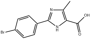 2-(4-BROMOPHENYL)-5-METHYL-3H-IMIDAZOLE-4-CARBOXYLIC ACID Struktur