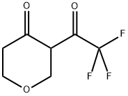 3-(TRIFLUOROACETYL)TETRAHYDROPYRAN-4-ONE Struktur