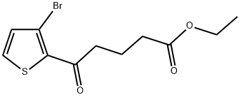 ETHYL 5-(3-BROMO-2-THIENYL)-5-OXOVALERATE Struktur