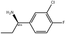 (1R)-1-(3-CHLORO-4-FLUOROPHENYL)PROPYLAMINE Struktur