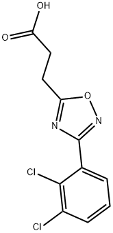 3-[3-(2,3-DICHLOROPHENYL)-1,2,4-OXADIAZOL-5-YL]PROPANOIC ACID Struktur