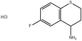 6-FLUORO-3,4-DIHYDRO-2H-THIOCHROMEN-4-YLAMINE HYDROCHLORIDE Struktur