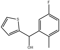 3-FLUORO-6-METHYLPHENYL-(2-THIENYL)METHANOL Struktur