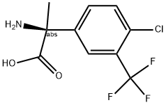 (2S)-2-AMINO-2-[4-CHLORO-3-(TRIFLUOROMETHYL)PHENYL]PROPANOIC ACID Struktur