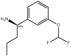 (1R)-1-[3-(DIFLUOROMETHOXY)PHENYL]BUTYLAMINE Struktur