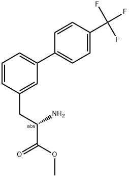 METHYL (2S)-2-AMINO-3-(3-[4-(TRIFLUOROMETHYL)PHENYL]PHENYL)PROPANOATE Struktur