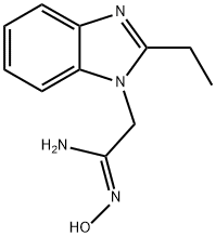 (1Z)-2-(2-ETHYL-1H-BENZIMIDAZOL-1-YL)-N'-HYDROXYETHANIMIDAMIDE Struktur