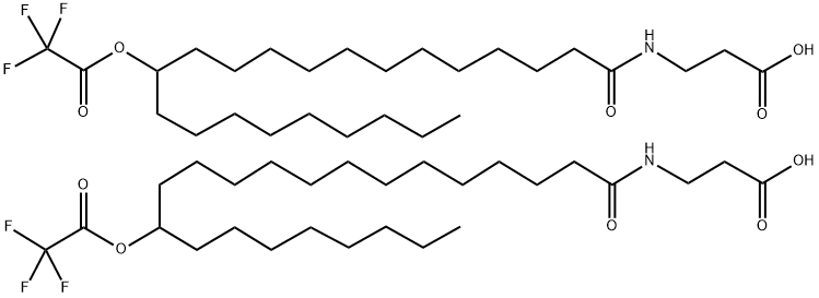 N-(13-TRIFLUOROACETOXYDECOSANOYL)-BETA-AALANINE AND N-(14-TRIFLUOROACETOXYDECOSANOYL)-BETA-ALANINE Struktur