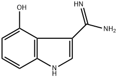 4-HYDROXYINDOLE-3-CARBOXAMIDINE Struktur