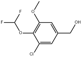 [3-CHLORO-4-(DIFLUOROMETHOXY)-5-METHOXYPHENYL]METHANOL Struktur