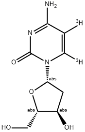 2'-DEOXY-BETA-L-CYTIDINE, [5,6-3H]- Struktur