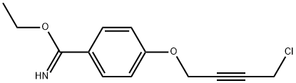 4-(4-CHLORO-BUT-2-YNYLOXY)-BENZIMIDIC ACID ETHYL ESTER Struktur