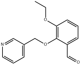 3-ETHOXY-2-(PYRIDIN-3-YLMETHOXY)BENZALDEHYDE Struktur