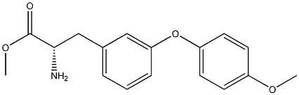 METHYL (2S)-2-AMINO-3-[3-(4-METHOXYPHENOXY)PHENYL]PROPANOATE Struktur