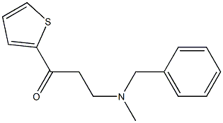 3-(BENZYL-METHYL-AMINO)-1-THIOPHEN-2-YL-PROPAN-1-ONE Struktur