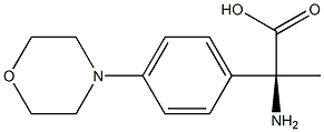 (2S)-2-AMINO-2-(4-MORPHOLIN-4-YLPHENYL)PROPANOIC ACID Struktur