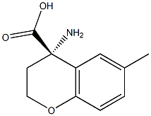 (4S)-4-AMINO-6-METHYLCHROMANE-4-CARBOXYLIC ACID Struktur