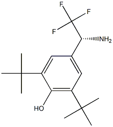 4-((1R)-1-AMINO-2,2,2-TRIFLUOROETHYL)-2,6-BIS(TERT-BUTYL)PHENOL Struktur