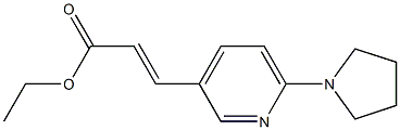 3-(6-PYRROLIDIN-1-YL-PYRIDIN-3-YL)-ACRYLIC ACID ETHYL ESTER Struktur