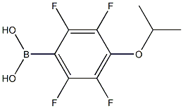 4-ISOPROPOXY-2,3,5,6-TETRAFLUOROPHENYLBORONIC ACID Struktur